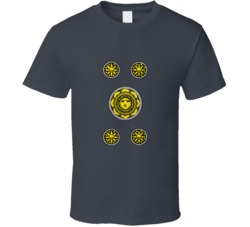 5 Five Denari Coins Italian Cards Scopa Briscola T Shirt