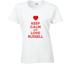 Keep Calm And Love Russell Valentines Day Present Gift T Shirt Keep Calm And Love Russell Valentines Day Present Gift T Shirt