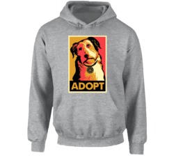 Adopt Dog Animal Lover Peta Pullover Hoodie