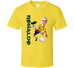 Ronaldo Brazil Brazilian Soccer Futbal T Shirt Ronaldo Brazil Brazilian Soccer Futbal T Shirt