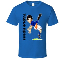 Paolo Rossi Italy Italian Azzuri Soccer T Shirt Paolo Rossi Italy Italian Azzuri Soccer T Shirt