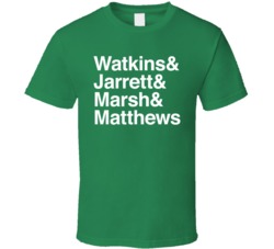 Philadelphia Watkins Jarrett Marsh Matthews T Shirt Philadelphia Watkins Jarrett Marsh Matthews T Shirt