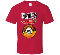 Blairs Hot Sauce Chili Pepper Mega T Shirt Blairs Hot Sauce Chili Pepper Mega T Shirt