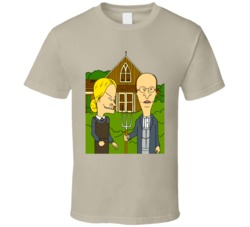 American Gothic Funny Beavis And Butt-head T Shirt