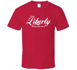 Enjoy Liberty Ron Paul Republican President 2012 T Shirt Enjoy Liberty Ron Paul Republican President 2012 T Shirt