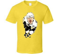 Evegeni Malkin Carcature Pittsburgh Hockey T Shirt Evegeni Malkin Carcature Pittsburgh Hockey T Shirt