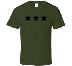 Black Stars Army Green T Shirt Black Stars Army Green T Shirt