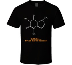 Caffeine Science White T Shirt Caffeine Science White T Shirt