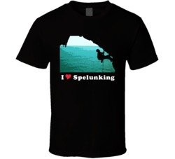 Rock Climbing Caves Black T Shirt Rock Climbing Caves Black T Shirt