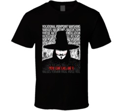 V For Vendetta Action T Shirt