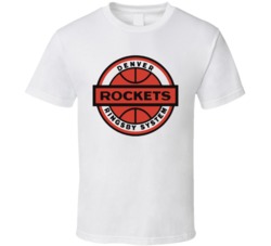 Denver Rockets Basketball Classic T Shirt Denver Rockets Basketball Classic T Shirt