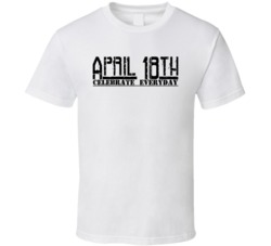April 18th - Celebrate Everyday Jim Jefferies Tribute Parody T Shirt L April 18th - Celebrate Everyday Jim Jefferies Tribute Parody T Shirt L