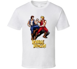 Double Dragon Video Game Fighting Retro T Shirt Double Dragon Video Game Fighting Retro T Shirt