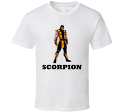 Scorpion Mortal Kombat Video Game Fighting T Shirt Scorpion Mortal Kombat Video Game Fighting T Shirt