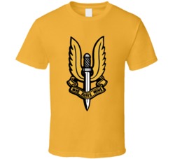SAS Badge British Army Air Service Who Dare Wins T Shirt SAS Badge British Army Air Service Who Dare Wins T Shirt