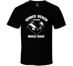Venice Muscle Beach California Workout T Shirt