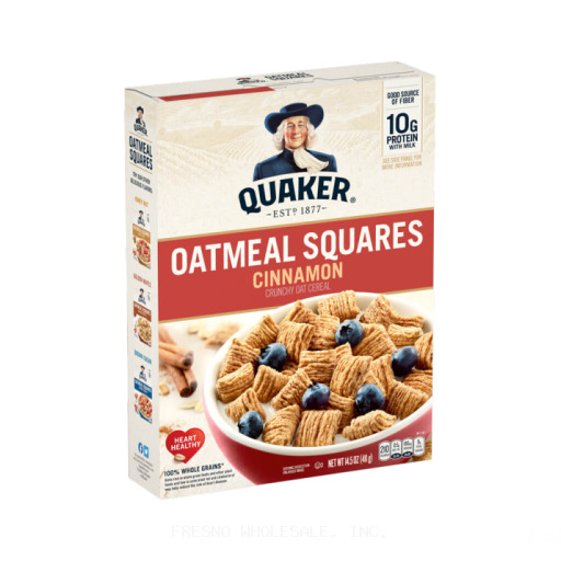 QUAKER 12CT/14.5Z OATMEAL SQUARES CINNAMON