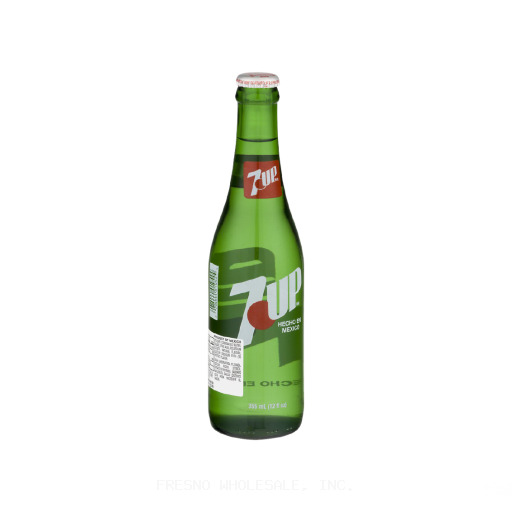 7UP GLASS 12/355ML REGULAR