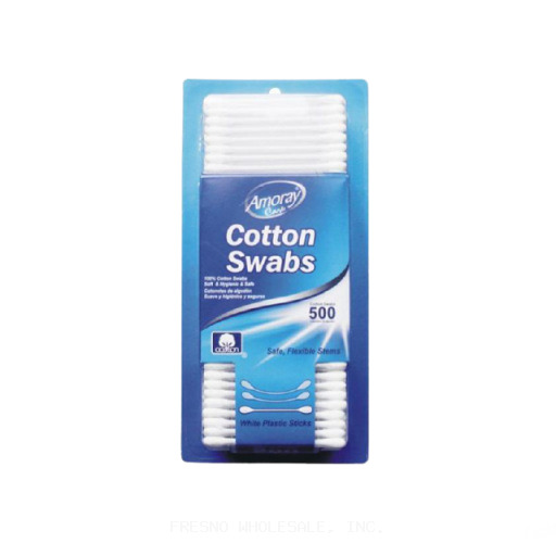 AMORAY 500CT COTTON SWABS SINGLE