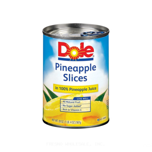 DOLE PINEAPPLE 12/20Z SLICED  JUICE