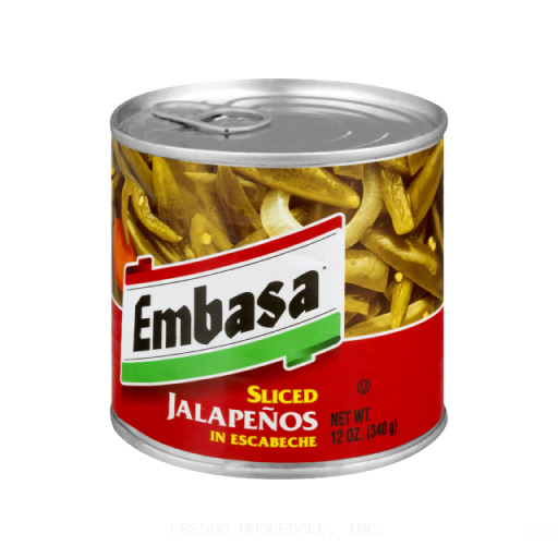 EMBASA 12/7Z JALAPENO SLICED