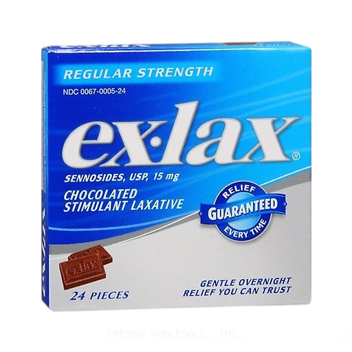 EX-LAX 24CT REGULAR STRENGTH CHOCOLATED