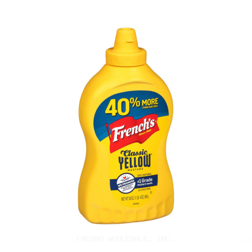 FRENCHS 12/20Z CLASSIC YELLOW MUSTARD SQZE