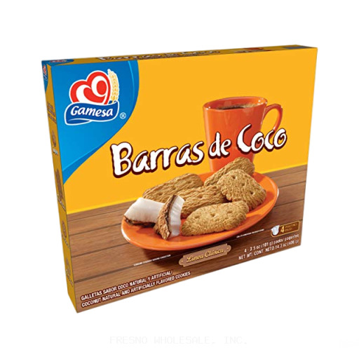 GAMESA 12/14Z BARRAS DE COCO