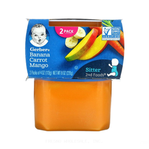 GERBER 8/2PK/4Z 2ND BANANA/CRT/MANGO