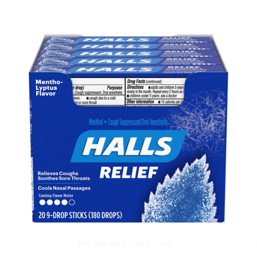 HALLS 20CT MENTHOL