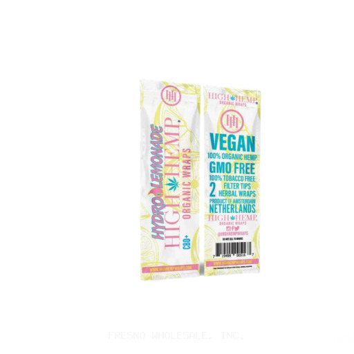 HIGH HEMP 25PH/2CT WRAPS ORGANIC HYDRO LEMONADE