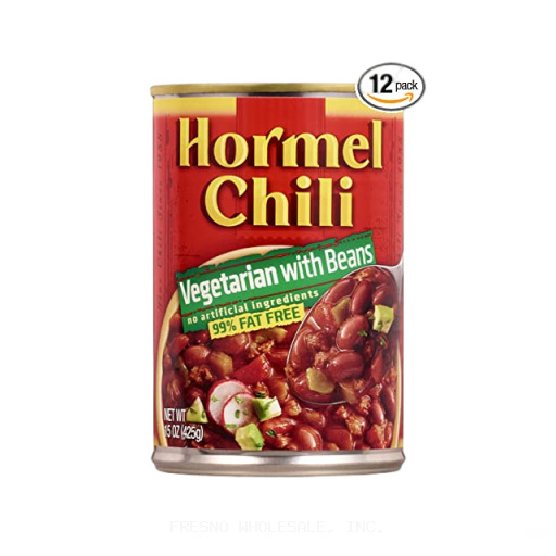 HORMEL CHILI 12/15Z VEGETARIAN W/BEAN