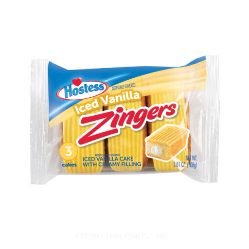HOSTESS 6/3Z ZINGERS ICED VANILLA