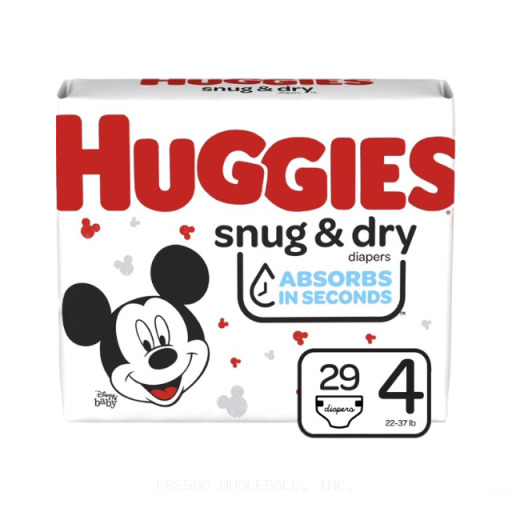 HUGGIES SNUG AND DRY #4 JUMBO