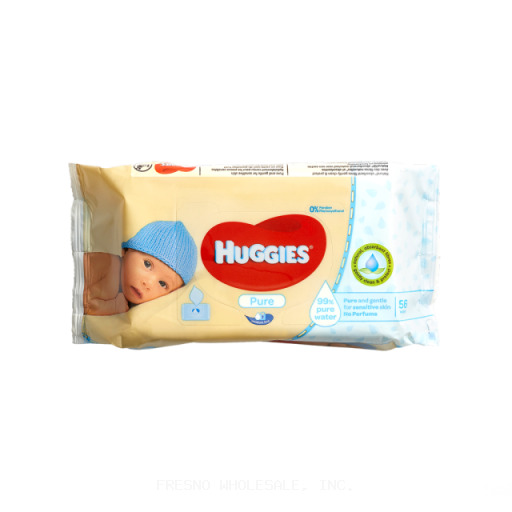 HUGGIES 56CT BABY WIPES PURE