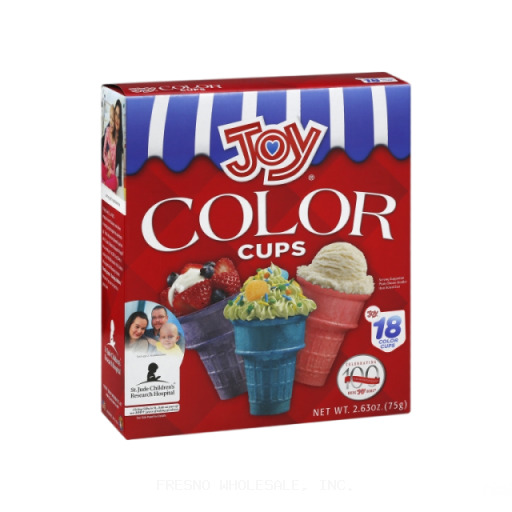 JOY 12/18CT COLOR CUPS
