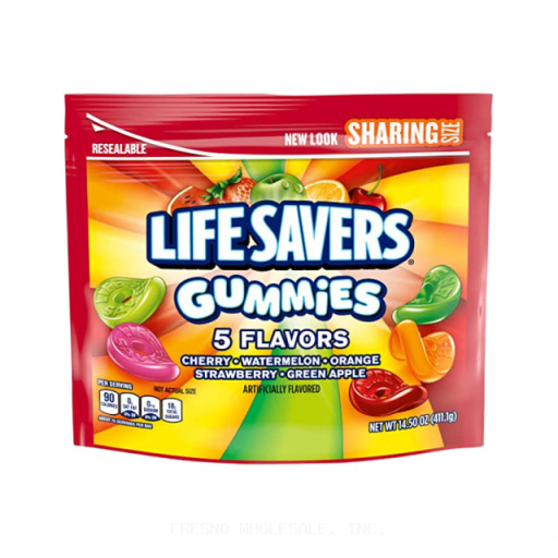 LIFESAVERS BAGS 15/4Z GUMMIES 5 FLAVORS