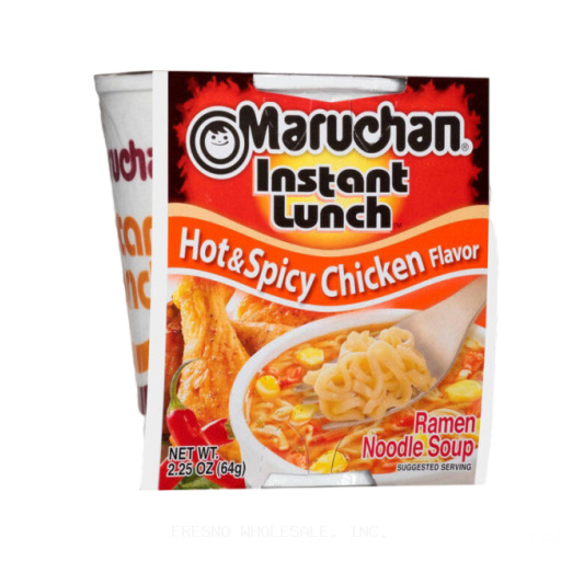 MARUCHAN CUP 12/2.2Z HOT & SPICY CHICKEN(100143)