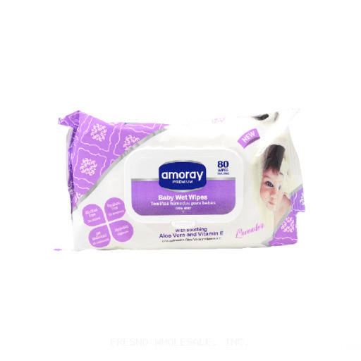AMORAY 1/80CT BABY WET WIPES