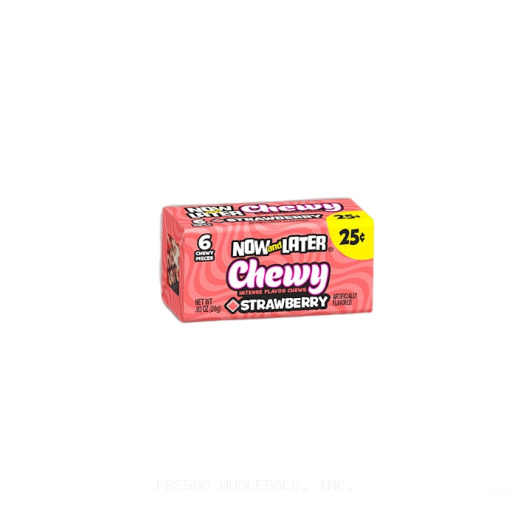NOW and LATER 24CT STRAWBERRY CHEWY