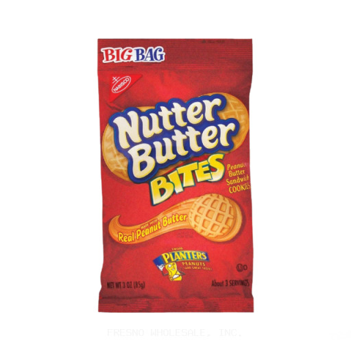 NUTTER BUTTER 12/3Z PEANUT BUTTER BIG BAGS