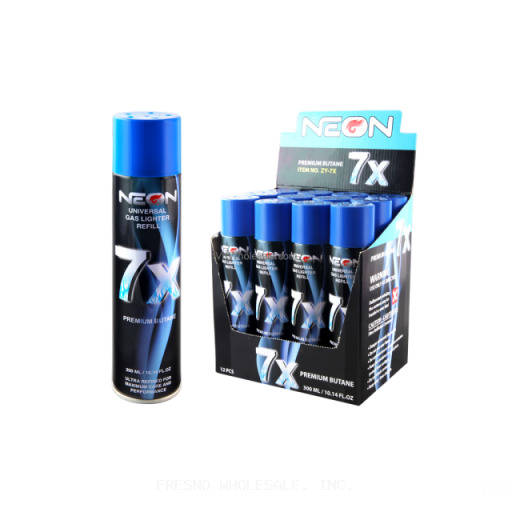 NEON BUTANE GAS 7X 12/300ML