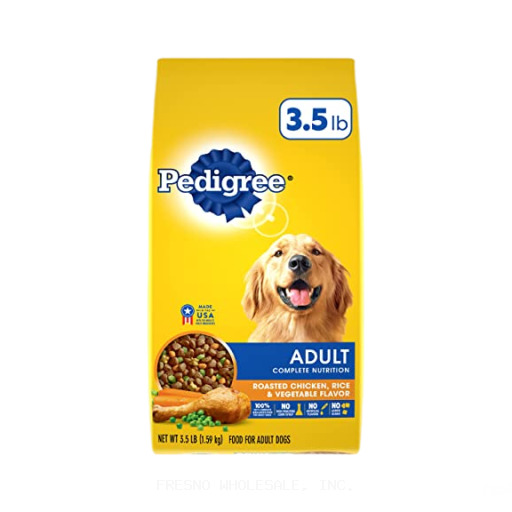 PEDIGREE 4/3.5LB ADULT ROASTED CHECEN/RICE & VEGETABLE