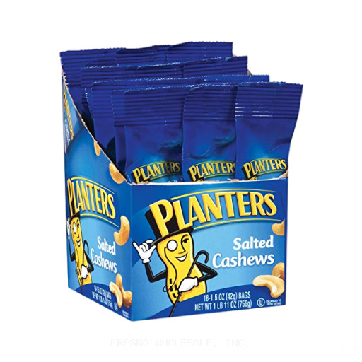 PLANTER 18CT SALT CASHEWS