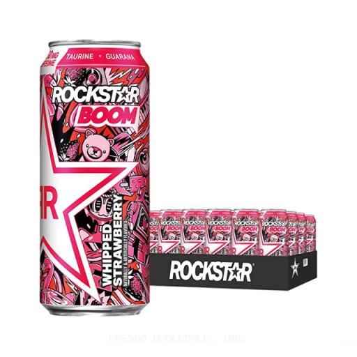 ROCKSTAR 12/16Z BOOM STRAWBERR