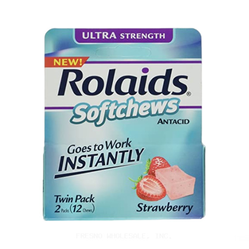 ROLAIDS 12CT SOFTCHEWS STRAWBERRY