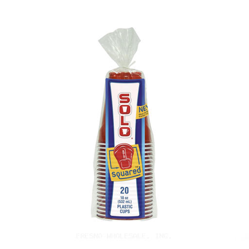 SOLO PLASTIC CUP 12/28CT/18OZ