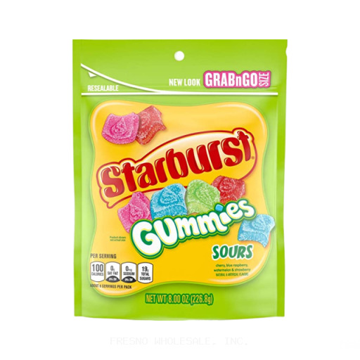 STARBURST KS 15CT GUMMIES SOURS