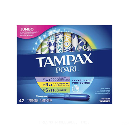 P&G TAMPAX 1/8CT PEARL REGULAR UNCNTD SINGLE