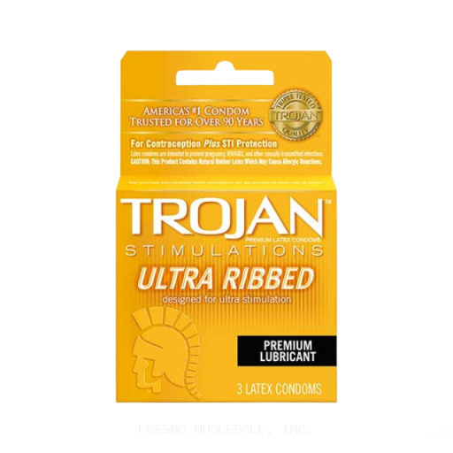 TROJAN 6CT ULTRA RIBBED